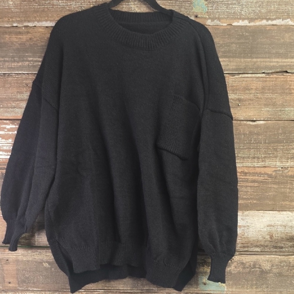 Classic Black Women's Mock Turtleneck Sweater